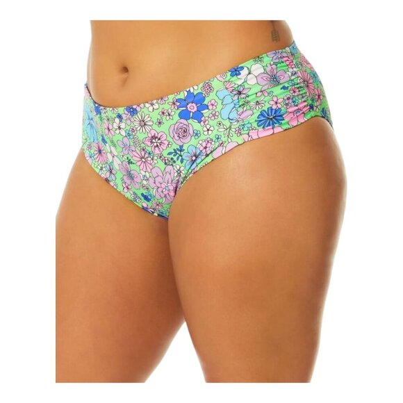 Salt + Cove Plus Size Peony Party Bikini Bottoms Size 22 - Picture 4 of 8